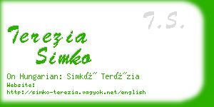 terezia simko business card